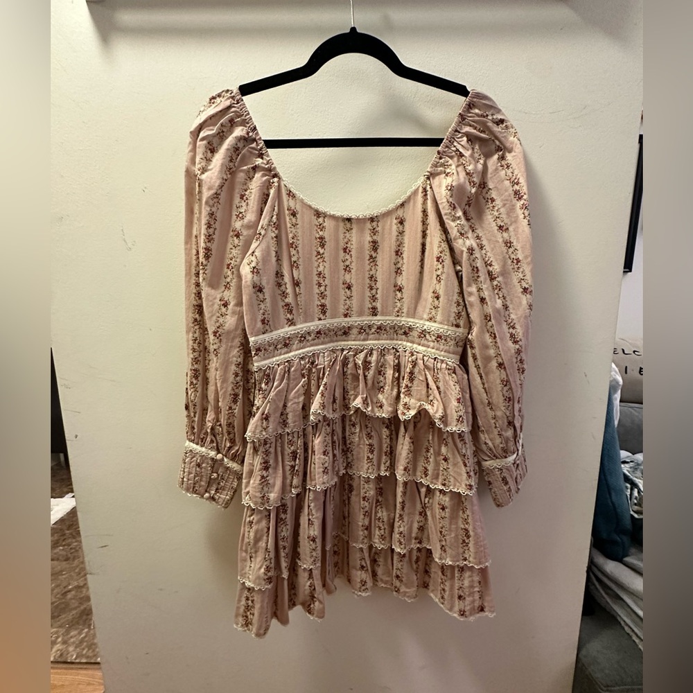 NEW LoveShackFancy Astor Dress in Macaroon Size 00 - Picture 3 of 4